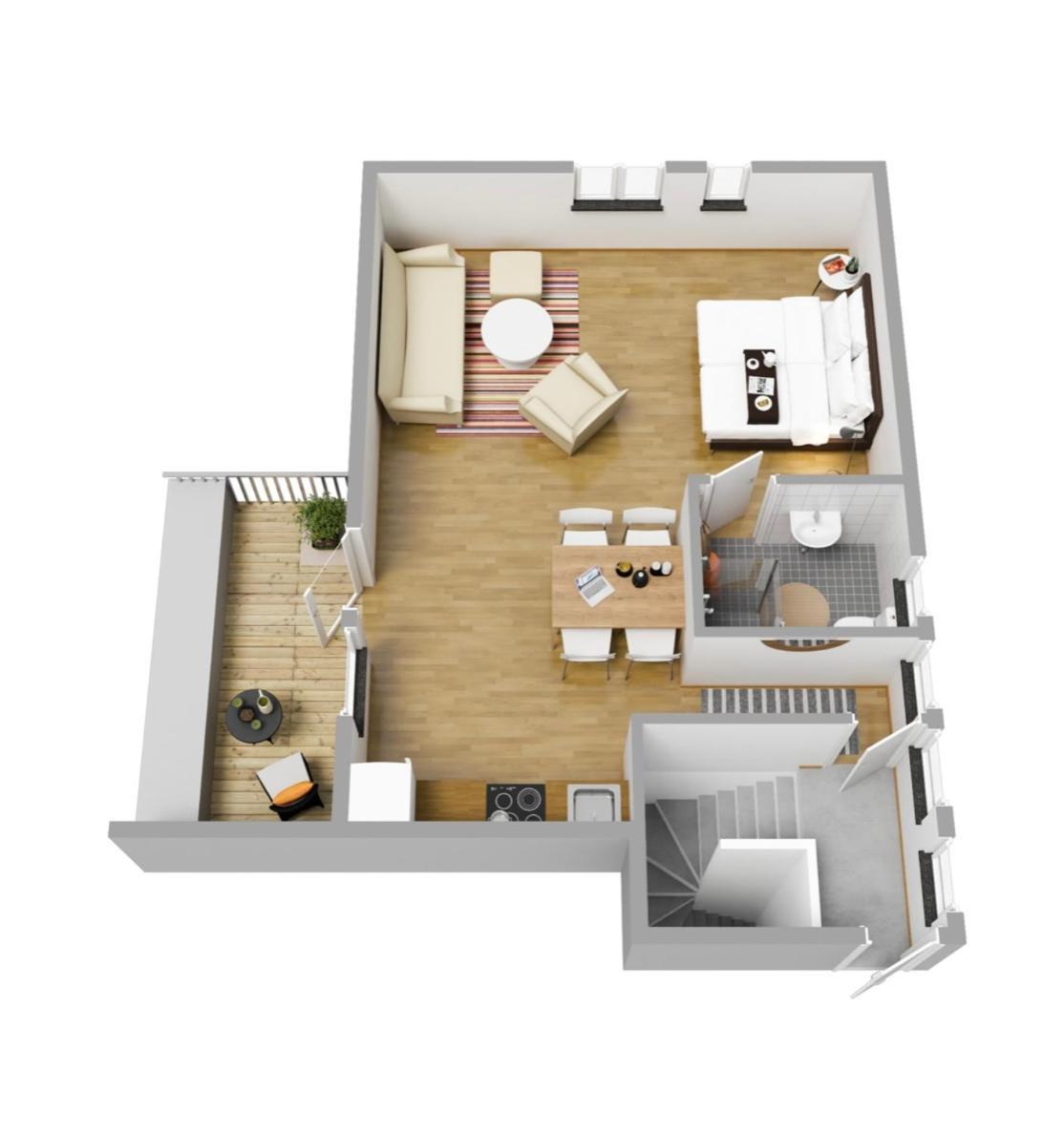 Hamnhuset Bjoerkoe Apartment Bjorko  Ngoại thất bức ảnh